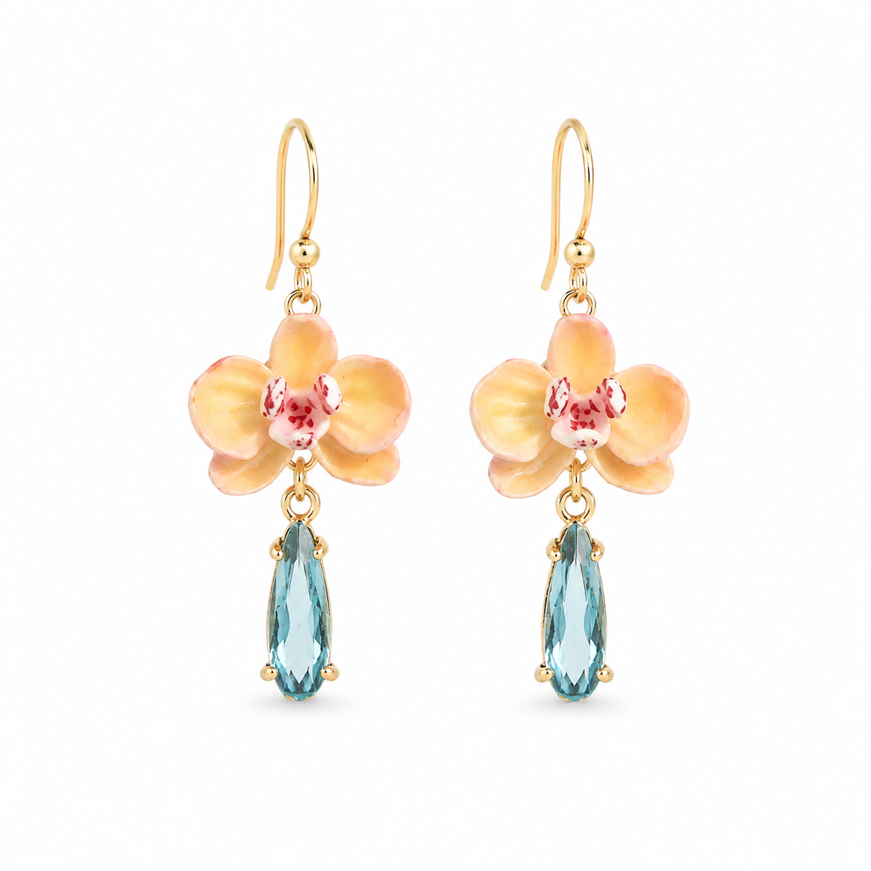 Orchid earrings