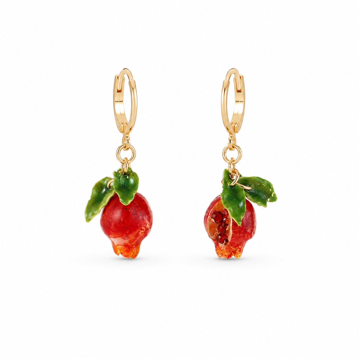 Pomegranate light earrings